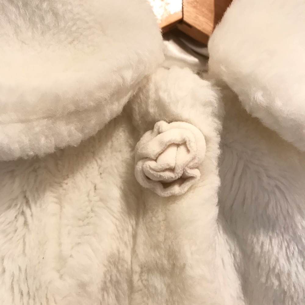 White Faux Fur Coat - Picture 3 of 5